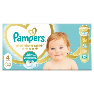Pampers Premium Care pieluchy rozmiar 4, 9-14 kg, 104 sztuki