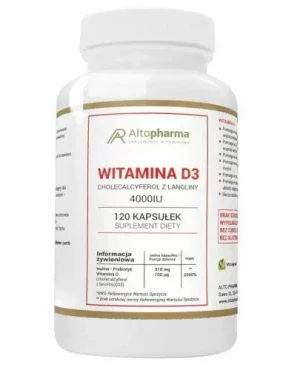 Altopharma Witamina D3 4000 IU + Prebiotyk 120 kapsułek
