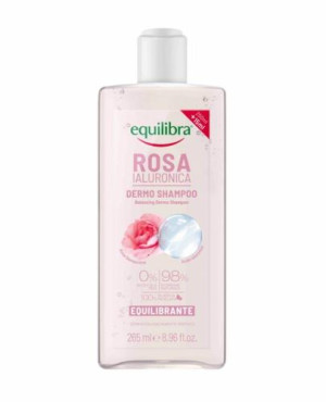 EQUILIBRA Równoważący szampon róża i kwas hialuronowy, 265 ml