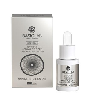 BasicLab Esteticus, kuracja przeciwzmarszczkowa pod oczy, nawilżenie i ujędrnienie, 15 ml