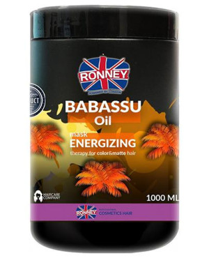 Ronney Maska do włosów farbowanych i pozbawionych blasku Energetyzująca, 1000 ml