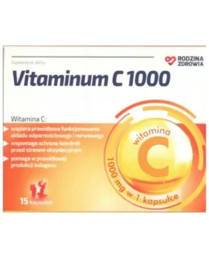 Rodzina Zdrowia Vitaminum C 1000, kapsułki, 15 sztuk