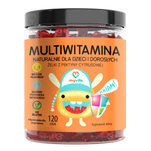 MyVita Multiwitamina, żelki naturalne dla dzieci i dorosłych, 120 sztuk