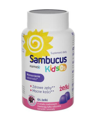 Sambucus Kids D3, 64 żelki