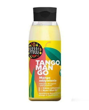 Tutti Frutti MANGO i TRAWA CYTRYNOWA + Nutri Shot EF odżywcze mleczko do kąpieli i pod prysznic, 400 ml