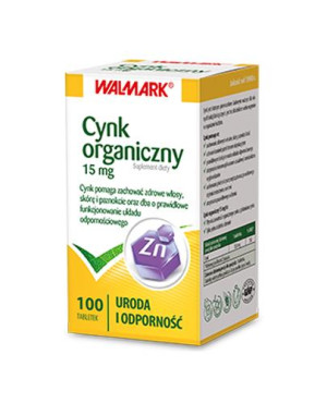 Cynk, 15 mg, tabletki, 100 sztuk (Walmark)