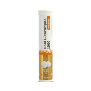 Olimp Labs, Gold L-karnityna 1000+chrom, smak pomarańczowy, tabletki musujące, 20 sztuk