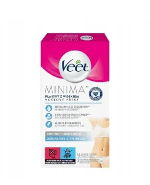Veet Minima Plastry do depilacji bikini i pach dla skóry wrażliwej, 16 sztuk