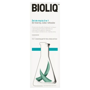 BIOLIQ CLEAN Żel do mycia 3w1 do twarzy,ciała i włosów - 180 ml