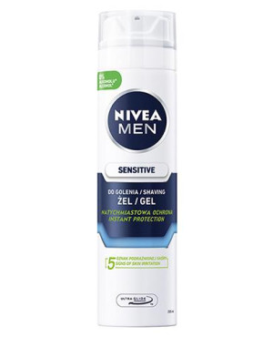 Nivea Men Sensitive Żel do golenia łagodzący, 200 ml