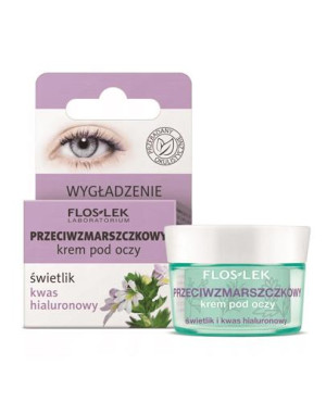 FLOS-LEK PRZECIWZMARSZCZKOWY Krem pod oczy ze świetlikiem i kwasem hialuronowym - 15 ml