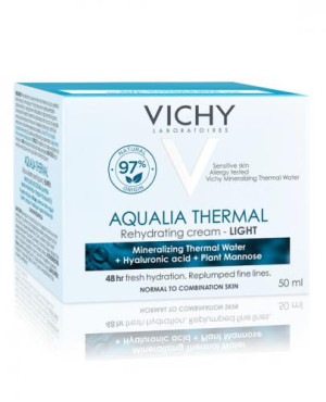 VICHY AQUALIA THERMAL Lekki krem nawilżający do skóry suchej i normalnej, 50 ml