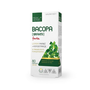 Medica Herbs, Bacopa (Brahmi) Forte, kapsułki, 80 sztuk