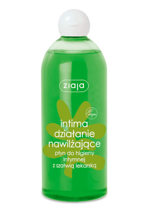 ZIAJA INTIMA Działanie nawilżające, Płyn do higieny intymnej z szałwią lekarską, 500 ml