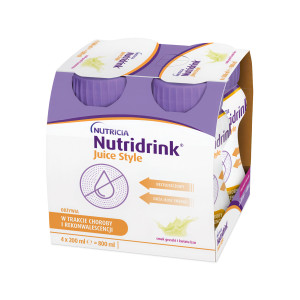 Nutridrink Juice Style o smaku gruszki i kwiatu bzu, płyn, 4 x 200 ml