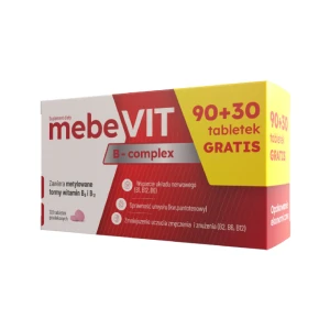 MebeVIT B-complex, tabletki powlekane, 120 sztuk