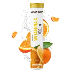Essensey Witamina C 1000 Mg Pomarańcza, tabletki musujące, 20 sztuk