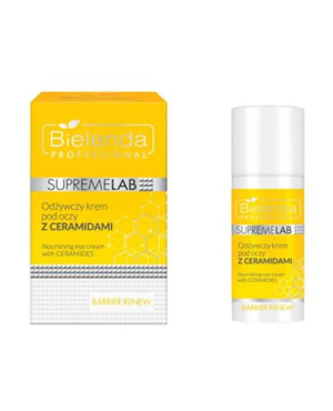 Bielenda Professional SupremeLab Barrier Renew, odżywczy krem pod oczy z ceramidami, 15 ml