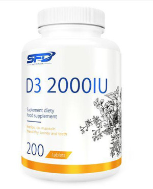SFD D3 2000 IU - 200 tabl. - cena, opinie, właściwości