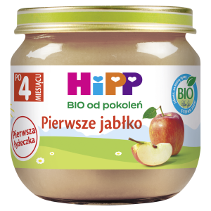 HiPP BIO od pokoleń, Pierwsze jabłko, po 4. m-cu, 80 g, cena, opinie, skład