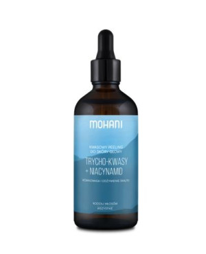 MOHANI Równoważący peeling trycho-kwasy + niacynamid do skóry głowy, 100 ml