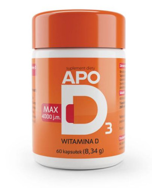 ApoD3 MAX 4000 j.m., kapsułki, 60 sztuk
