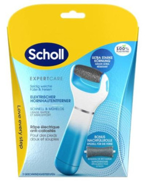 Scholl Expert Care Elektroniczny pilnik do stóp z 2 głowicami, 1 sztuka
