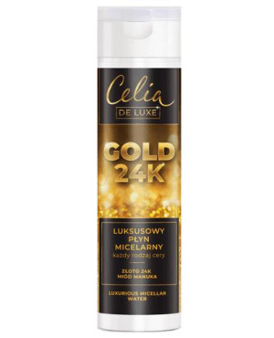 Celia Gold 24K, luksusowy płyn micelarny, 200 ml