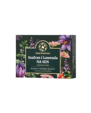 Herbal Monasterium Szafran i Lawenda na sen, 30 kapsułek
