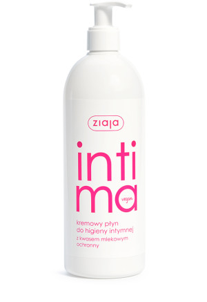 ZIAJA INTIMA Kremowy płyn do higieny intymnej z kwasem mlekowym, 500 ml