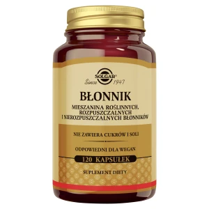 Solgar błonnik, 120 kapsułek