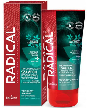 Farmona Radical Trychologiczny Szampon przyspieszający wzrost włosów, 200 ml