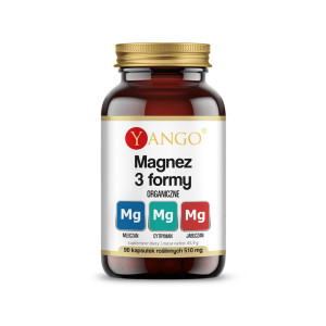 YANGO Magnez 3 formy organiczne, kapsułki, 90 sztuk