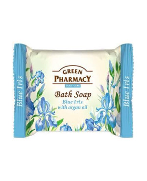 Green Pharmacy Mydło w kostce niebieski irys i olejek arganowy, 100 g