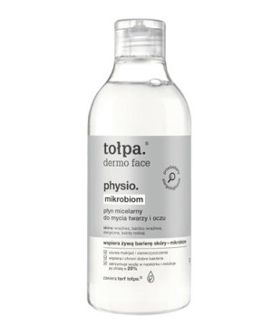 Tołpa Dermo Face Physio Microbiom Płyn micelarny do mycia twarzy i oczu, 400 ml