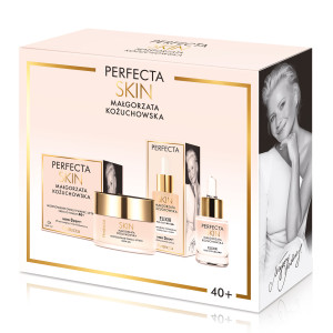 Zestaw Perfecta Skin Małgorzata Kożuchowska, krem 40+, 50 ml+elixir pod oko, 15 ml