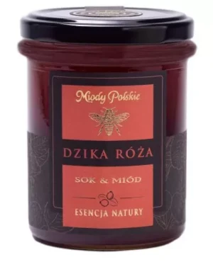 Miody Polskie Sok & Miód Dzika róża 250 g