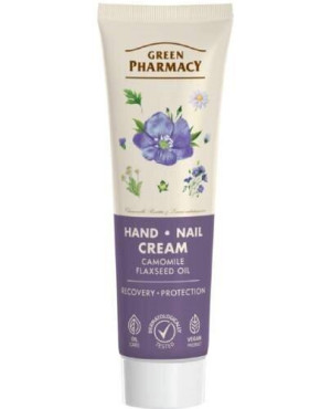 Green Pharmacy Krem do rąk i paznokci Rumianek i Olej lniany, 100 ml