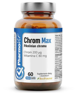 PharmoVit Chrom Max Pikolinian chromu, kapsułki, 60 sztuk
