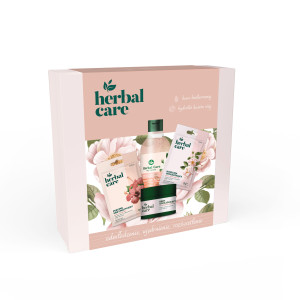 Zestaw Herbal Care Dzika roża pielęgnacja twarzy, Krem do twarzy 50 ml, Płyn micelarny 400 ml, Maseczka 7 g, Peeling 7 g