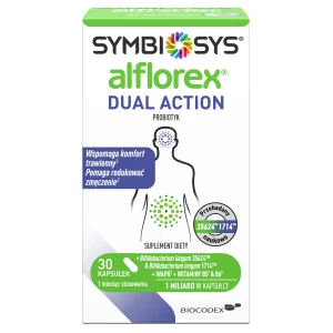 Symbiosys Alflorex Dual Action, probiotyk, kapsułki, 30 sztuk
