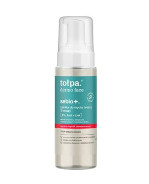 Tołpa dermo face sebio+ pianka do mycia twarzy 2 kwasy, 150 ml