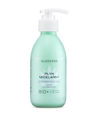 ALOESOVE Płyn micelarny do demakijażu twarzy i oczu BIO+, 190 ml