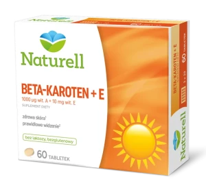 NATURELL Beta-karoten + E, tabletki, 60 sztuk