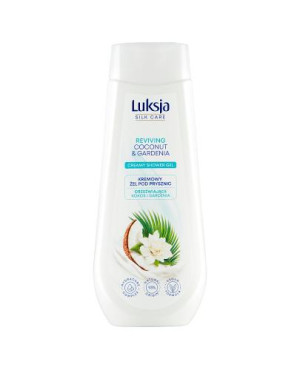 Luksja Silk Care Kremowy, Żel pod prysznic Kokos i Gardenia, 500 ml