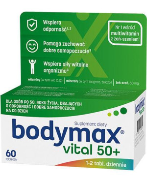 Bodymax Vital 50+, tabletki, 60 sztuk