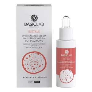 Basiclab, Wyciszające serum na przebarwienia potrądzikowe Ukojenie i Rozjaśnianie, 30 ml