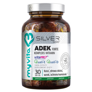 MyVita Silver Witamina Adek Forte, 30 kaps., cena, opinie, składniki