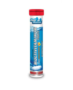 Opti Musss Multiwitamina Forte o smaku brzoskwiniowym, 20 tabletki musujące