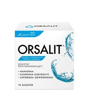 Orsalit, doustny płyn nawadniający, smak neutralny, saszetki, 10 sztuk